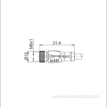 M8 Male to Female Straight Shielded Connection Cable